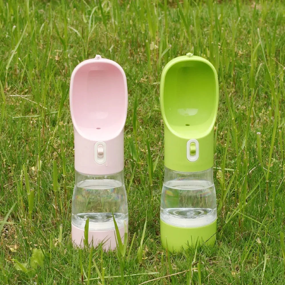 PawTrek 2-in-1 Travel Water Bottle & Food Container