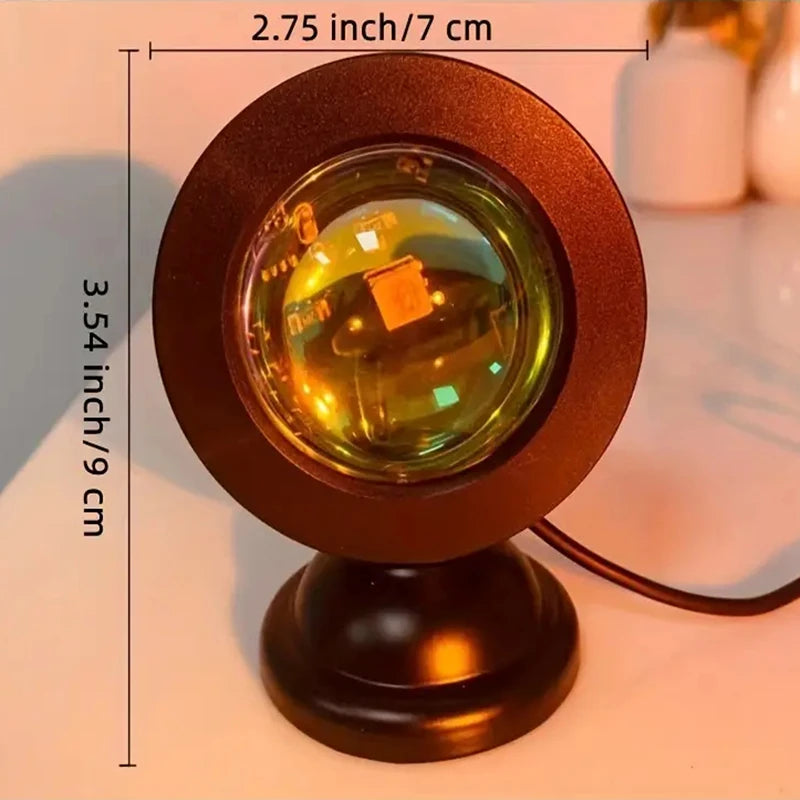 GlowSet Sunset Lamp Projector with Remote (16 Colors)