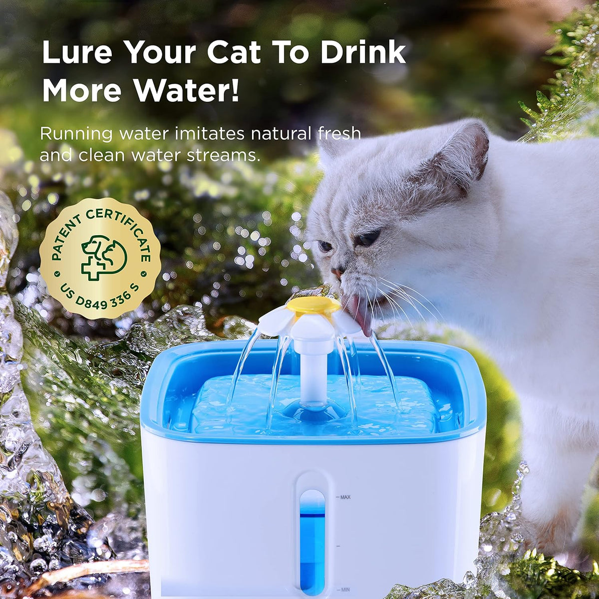 PureFlow Filtered Cat Water Fountain