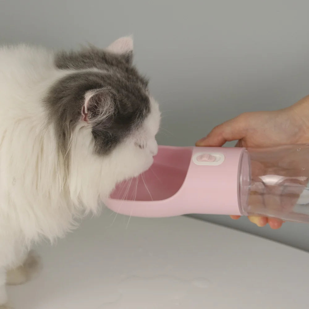 PawTrek 2-in-1 Travel Water Bottle & Food Container