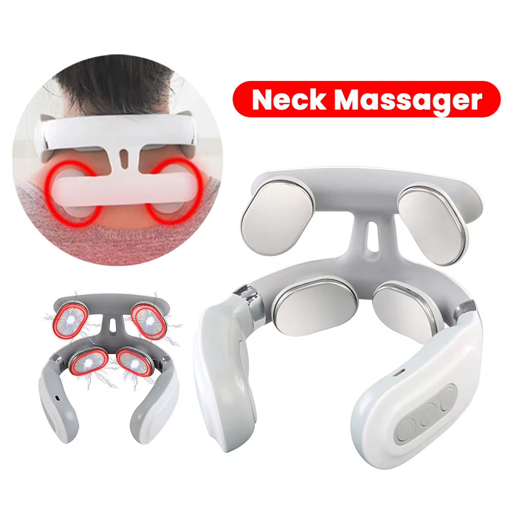 RelaxPro 4-Head Heated Neck Massager