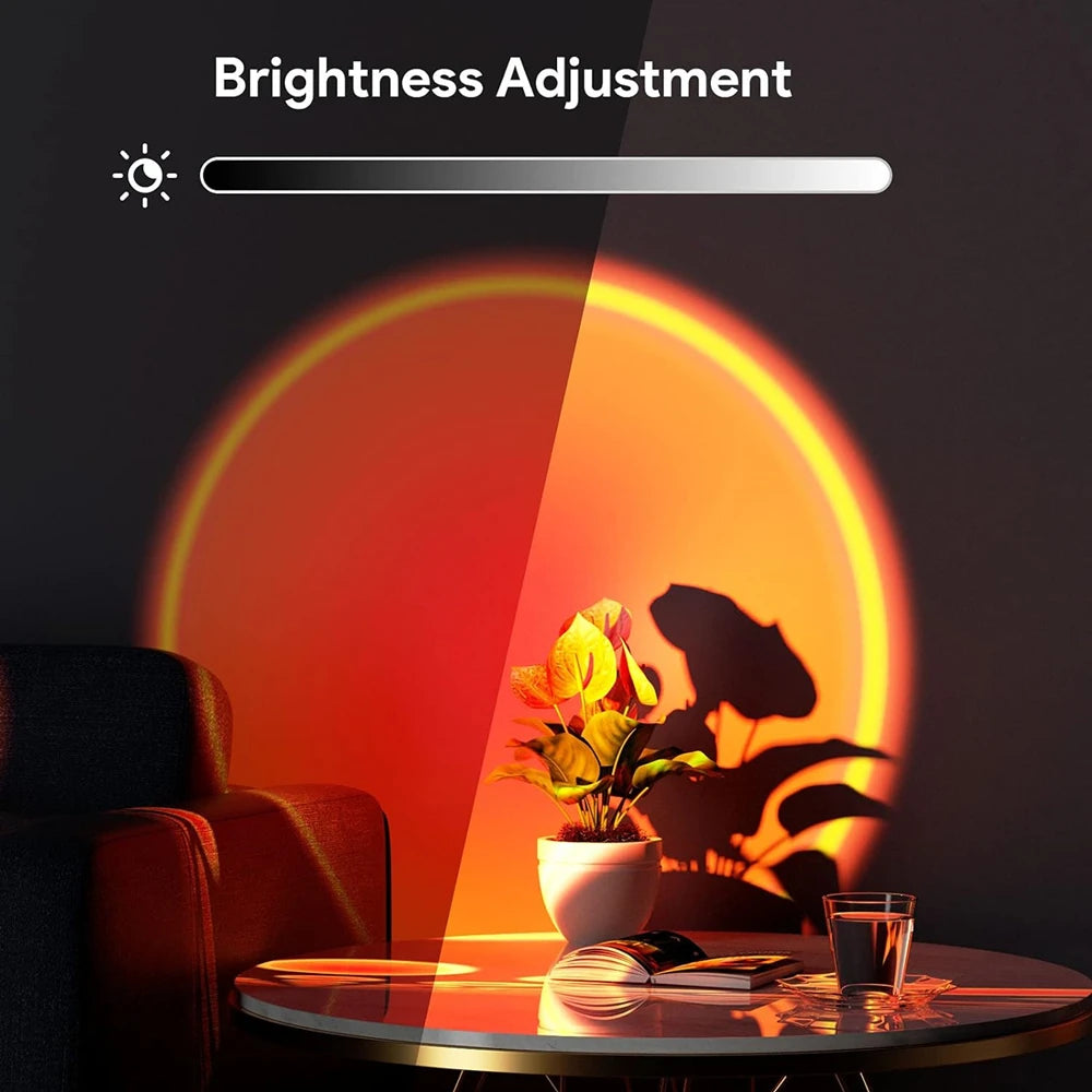 GlowSet Sunset Lamp Projector with Remote (16 Colors)
