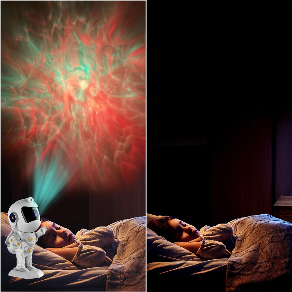 Starry Astronaut Galaxy Projector Night Light