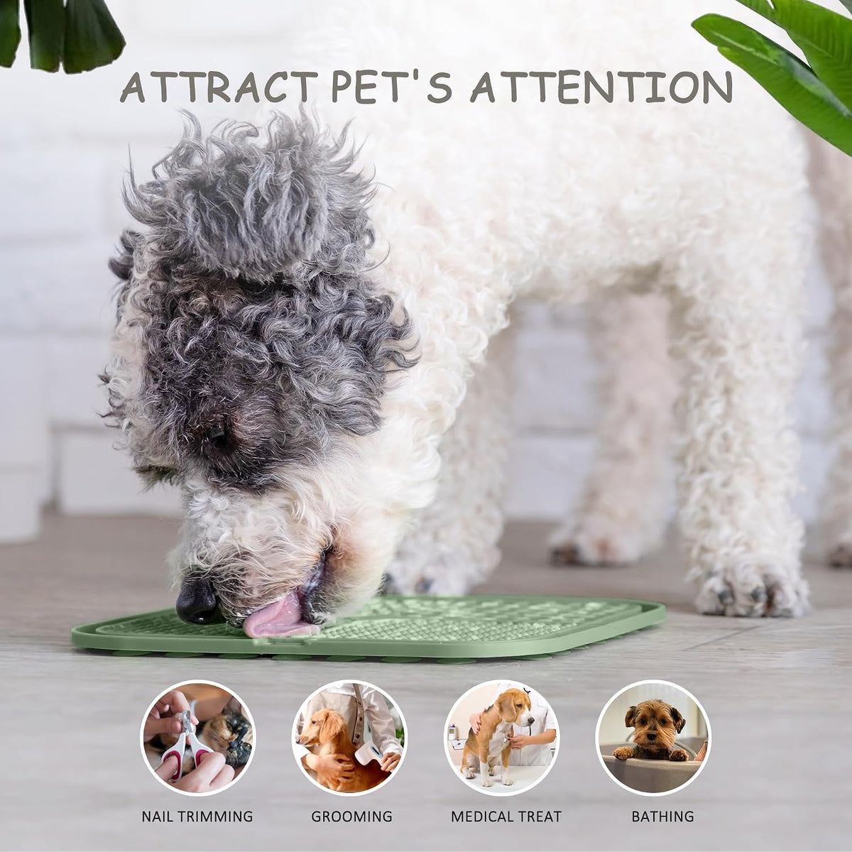 2 Pack Lick Mat for Dogs, Cats & Puppies with Suction Cups
