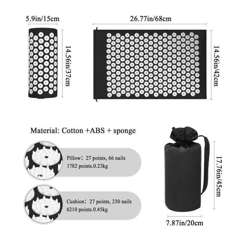 ZenPoint Acupressure Mat & Pillow Set