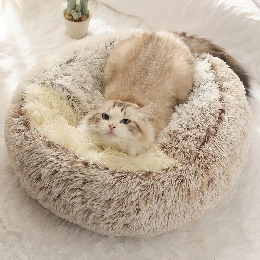 SnuggleNest Cozy Plush Pet Bed Cave