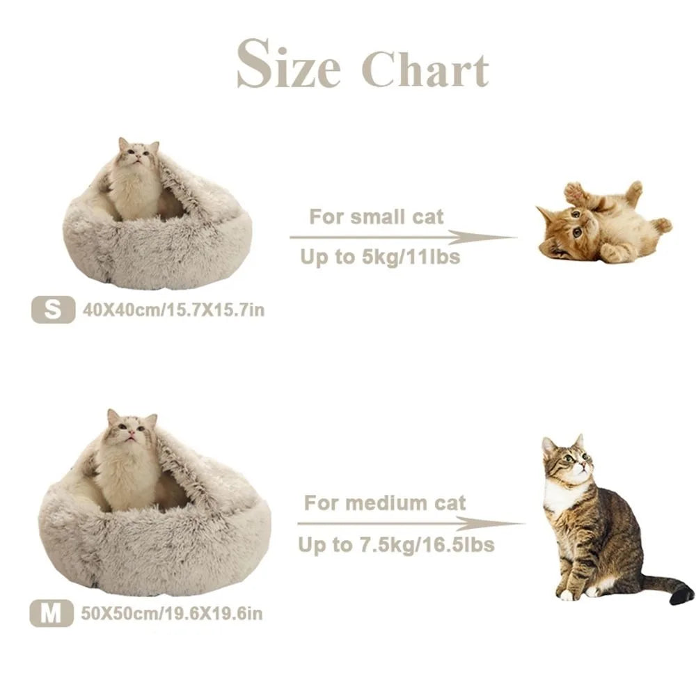 SnuggleNest Cozy Plush Pet Bed Cave