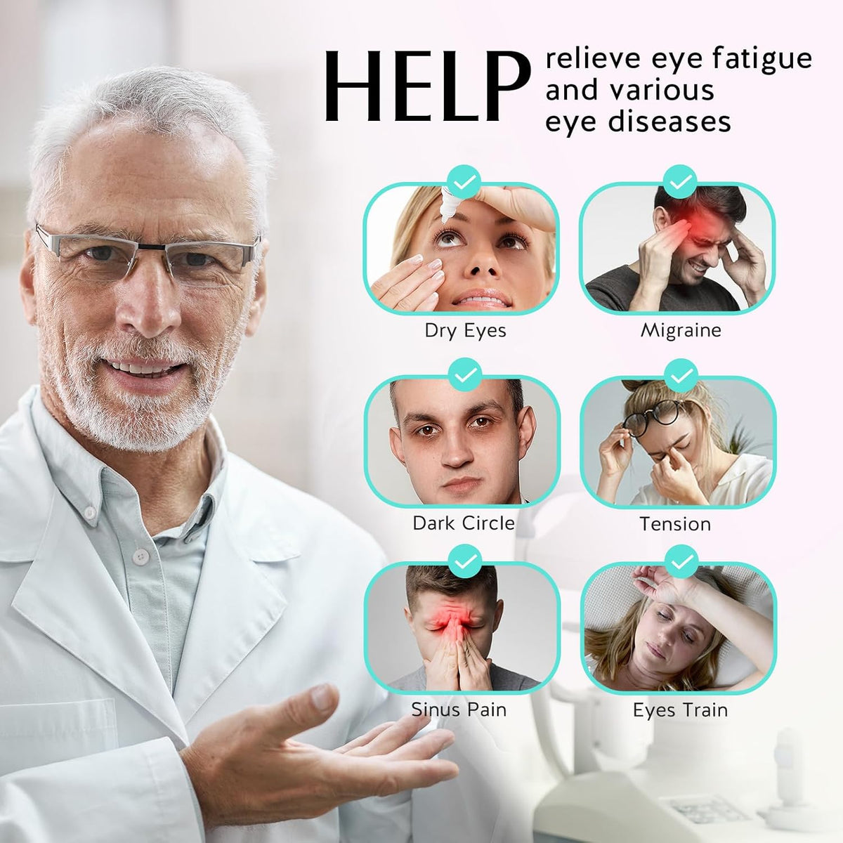 WarmGlow Heated Eye Mask with Timer