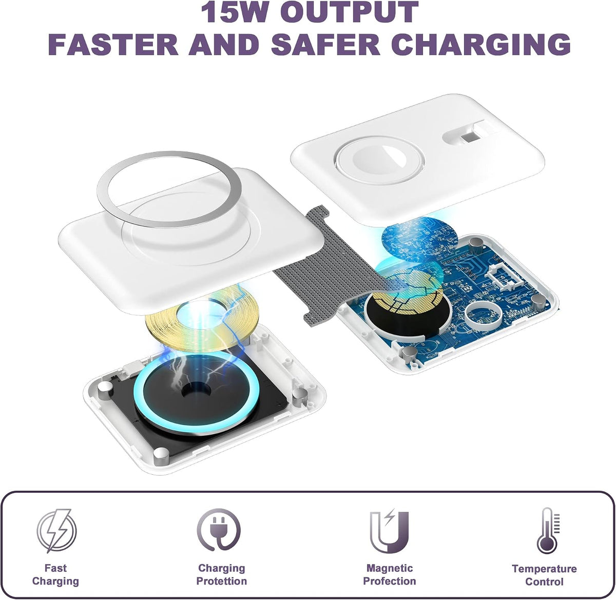 FlexCharge 3-in-1 Foldable Magnetic Wireless Charger