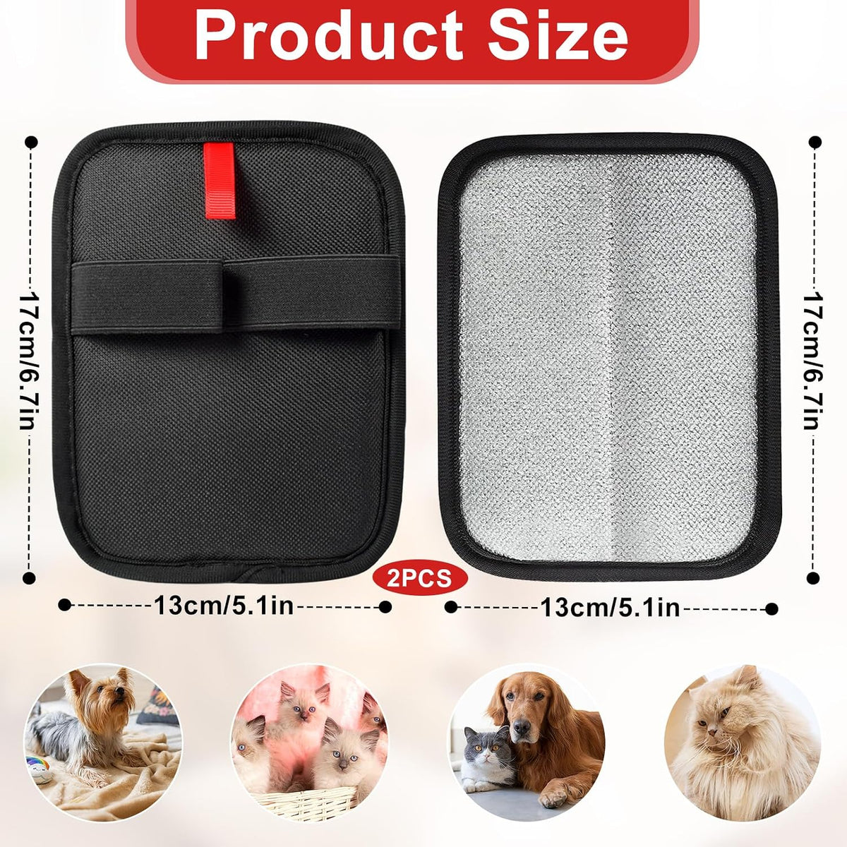 FurFree Magic Pet Hair Removal Gloves (2-Pack)