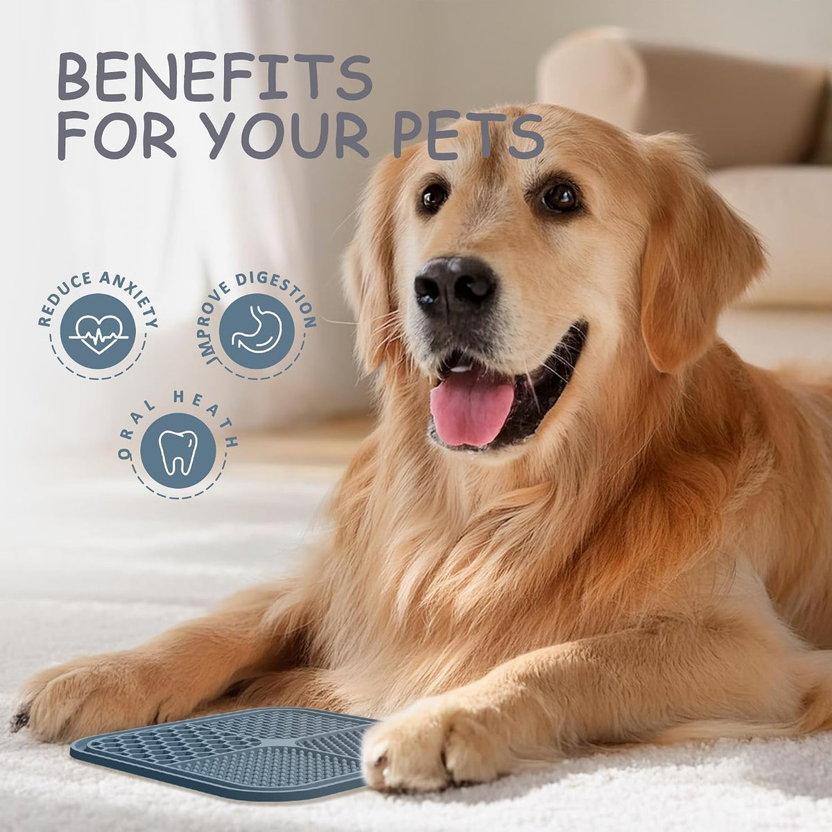 2 Pack Lick Mat for Dogs, Cats & Puppies with Suction Cups