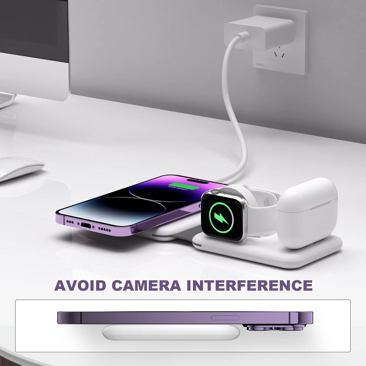 FlexCharge 3-in-1 Foldable Magnetic Wireless Charger