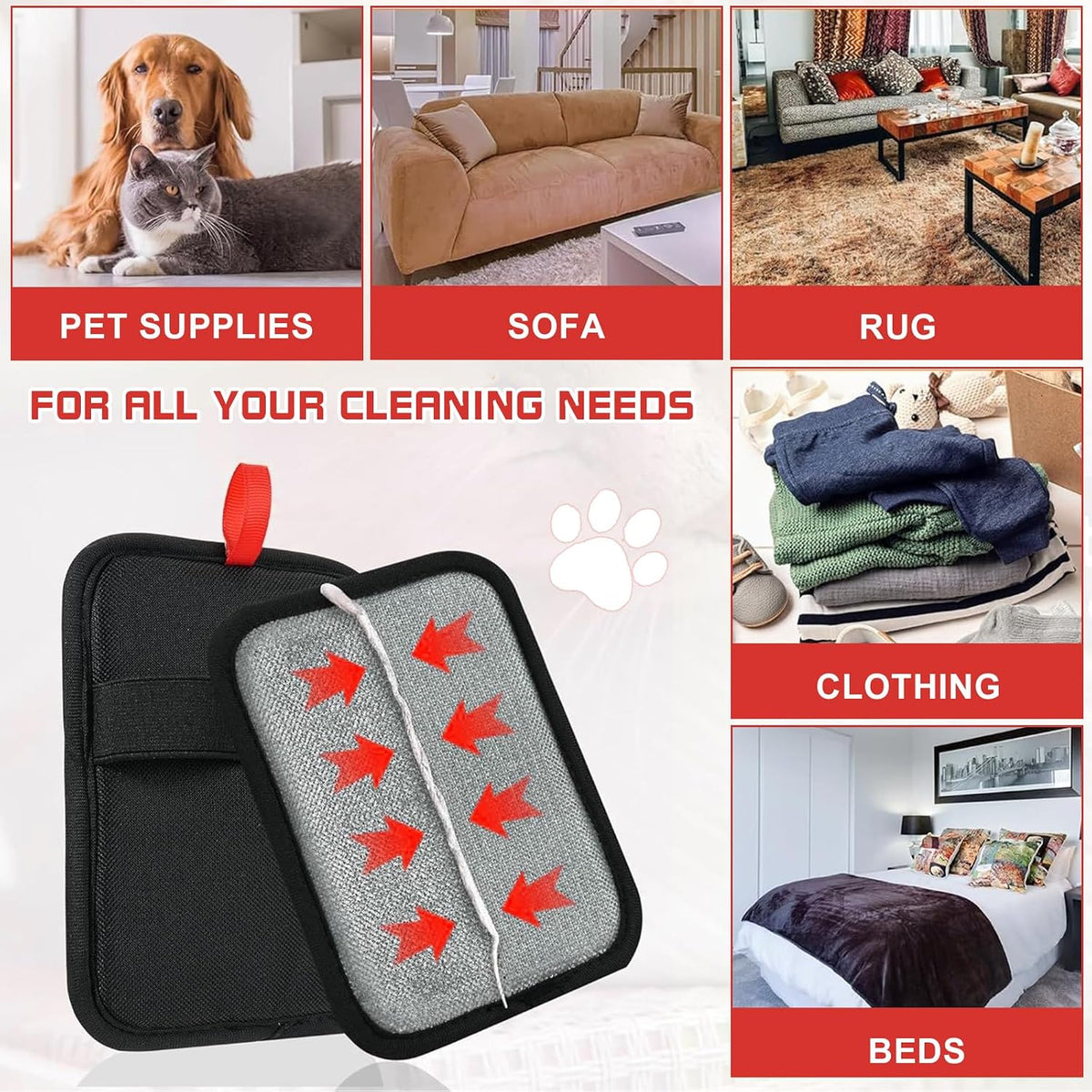 FurFree Magic Pet Hair Removal Gloves (2-Pack)